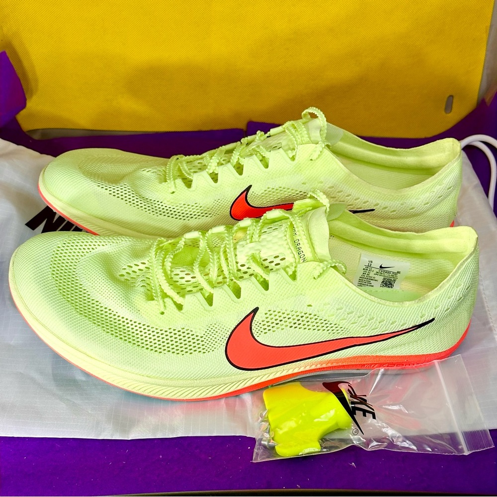 Nike ZoomX Dragonfly Mens Track Spikes Size 13 Barely Volt Orange CV0400-700 New